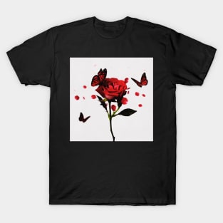 rose flower T-Shirt